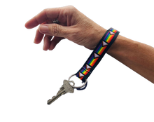 Load image into Gallery viewer, Daniel Quasar Flag Lanyard Style Keychains