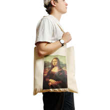 Load image into Gallery viewer, Mona Lisa Canvas Tote Bag
