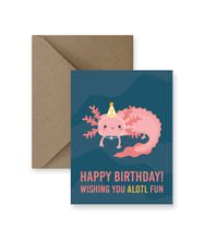 Load image into Gallery viewer, CARD - Alotl Fun Birthday Card