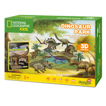 Load image into Gallery viewer, Dinosaur Park 3D Puzzle - National Geographic