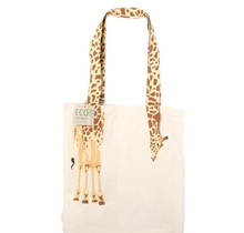 Load image into Gallery viewer, 16&quot; GIRAFFE TAIL ECO-FRIENDLY CANVAS BAG
