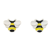 Load image into Gallery viewer, Enamel Bumblebee Earrings
