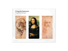 Load image into Gallery viewer, Set of 3, Magnetic bookmark, Leonardo Da Vinci
