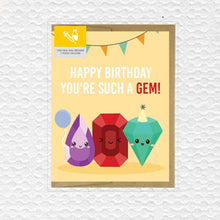 Load image into Gallery viewer, CARD - Happy Birthday Gem Birthday Card
