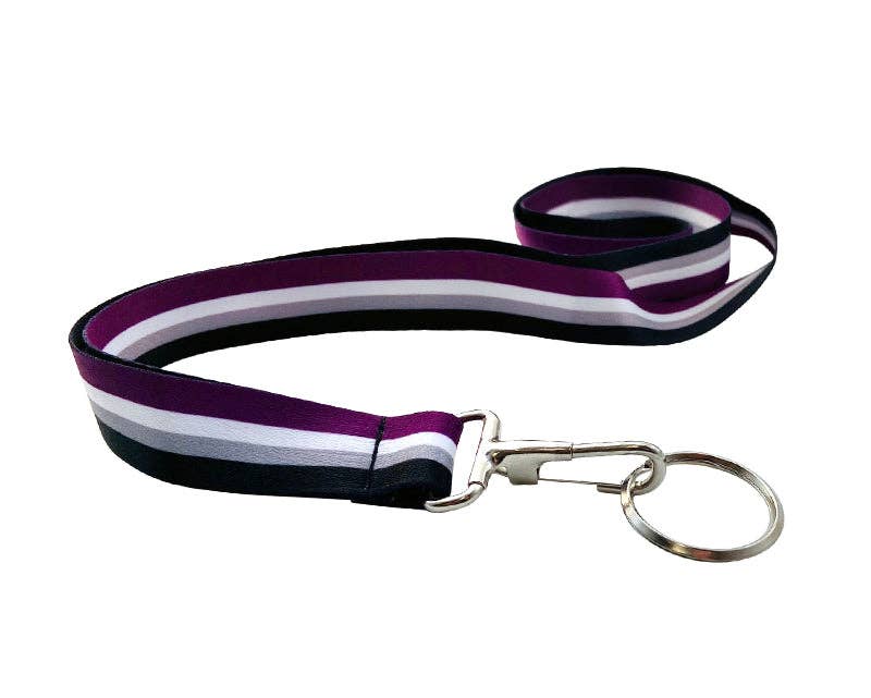 Asexual Flag Colored Lanyards