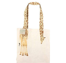 Load image into Gallery viewer, 16&quot; GIRAFFE TAIL ECO-FRIENDLY CANVAS BAG
