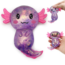 Load image into Gallery viewer, Glittery Gummee Squish Axolotl
