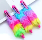 Rainbow fuzzy multi-pen