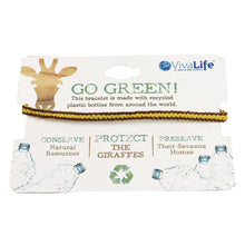 Load image into Gallery viewer, &quot;Go Green&quot; Eco-friendly Bracelet - Protect the Giraffe
