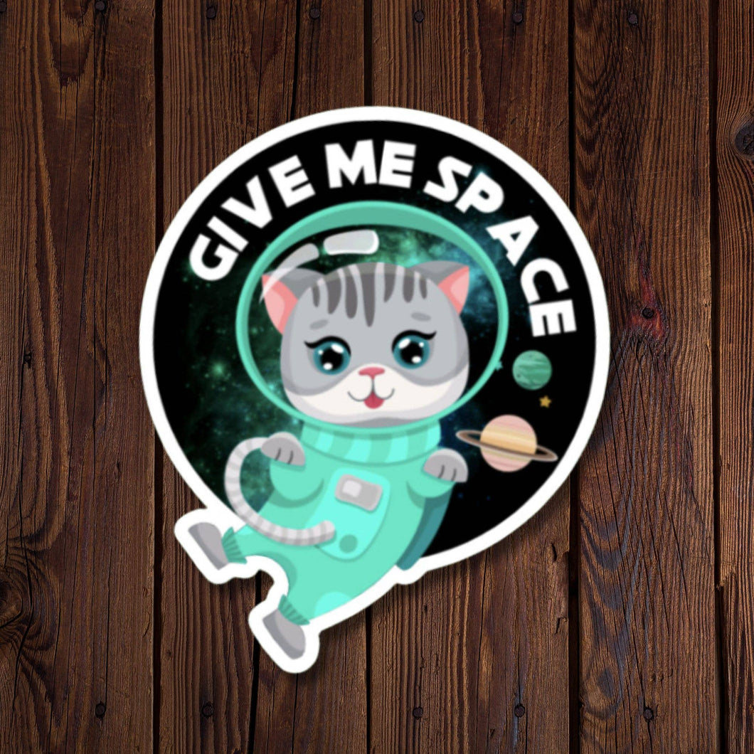 STICKERS - Give Me Space Cat