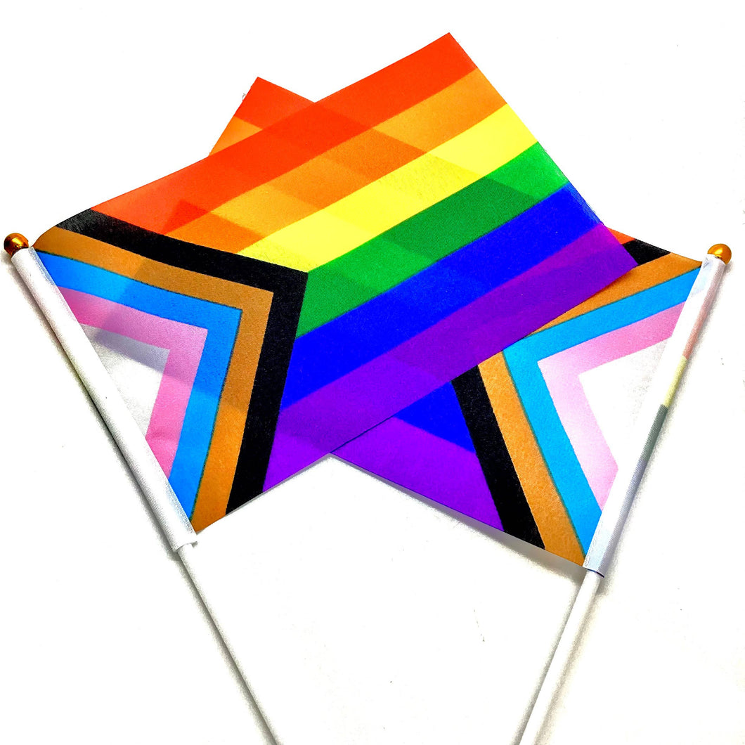 Inclusive/ Progress Pride Flag, Small (5” x 8”)