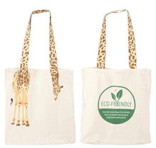 Load image into Gallery viewer, 16&quot; GIRAFFE TAIL ECO-FRIENDLY CANVAS BAG
