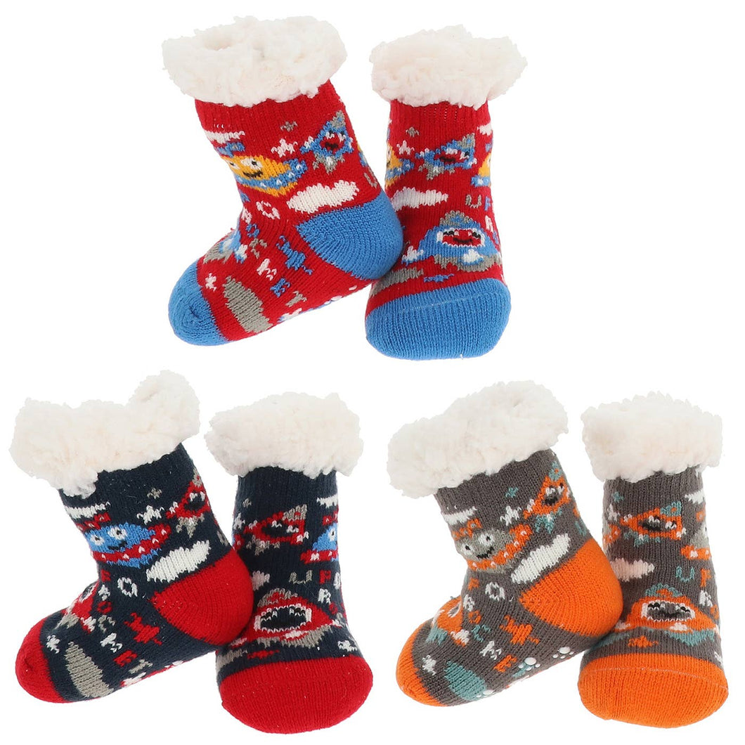 Nuzzles Spaceship Socks - toddler size
