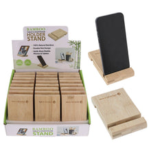 Load image into Gallery viewer, Bamboo Phone/Tablet Stand
