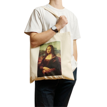 Load image into Gallery viewer, Mona Lisa Canvas Tote Bag
