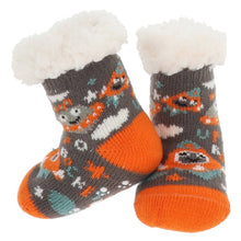Load image into Gallery viewer, Nuzzles Spaceship Socks - toddler size
