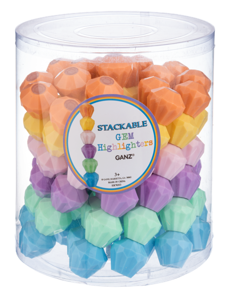 Stackable Gem Highlighters  (6pc)