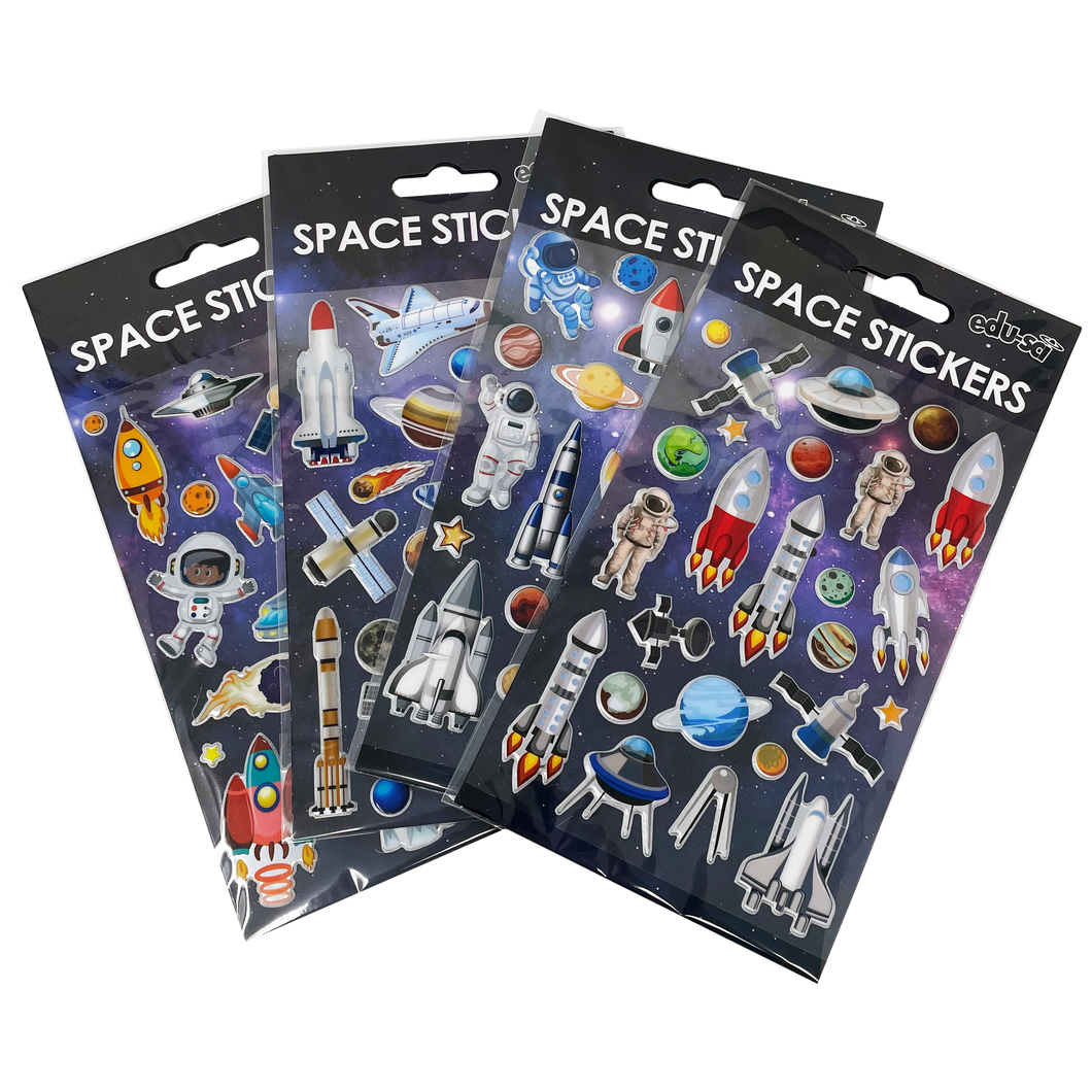 STICKERS - Space Sticker Sheet (Assorted designs)