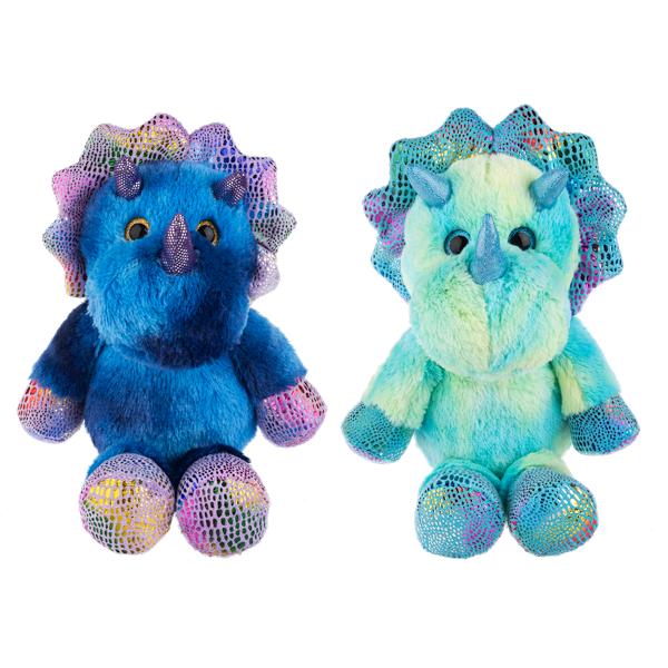 Rainbow Triceratops Plush