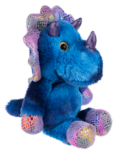 Load image into Gallery viewer, Rainbow Triceratops Plush
