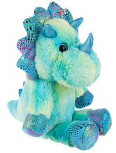 Load image into Gallery viewer, Rainbow Triceratops Plush
