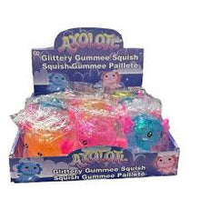Load image into Gallery viewer, Glittery Gummee Squish Axolotl
