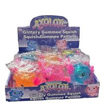 Glittery Gummee Squish Axolotl
